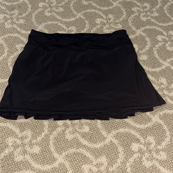 LULULEMON RUN PACE SETTER SKIRT BLACK SKORT TENNIS GOLF FLIRTY GYM PICKLEBALL 4 - Picture 10 of 10